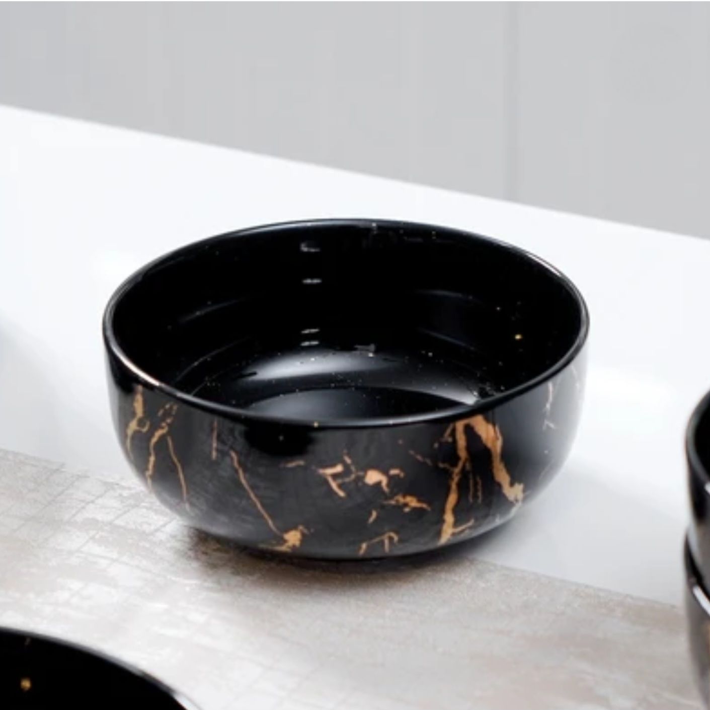 Piring Porselen Mewah Marble - Aneka Piring Hidangan Mewah Bahan Porselen Premium 1 Set_8