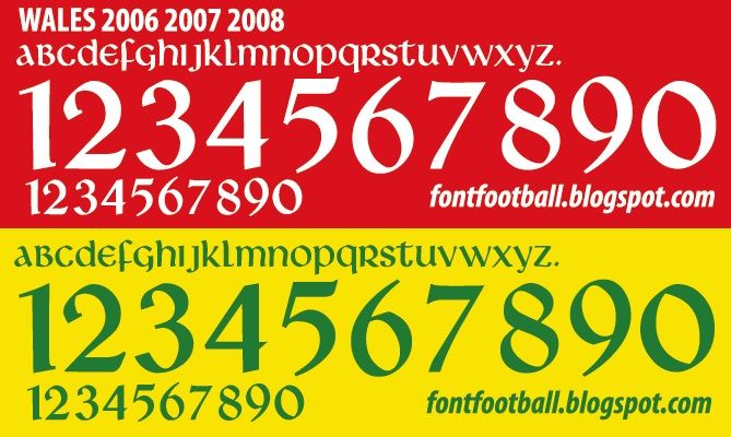 Font Vector Wales 2006 2007 2008 kit_0