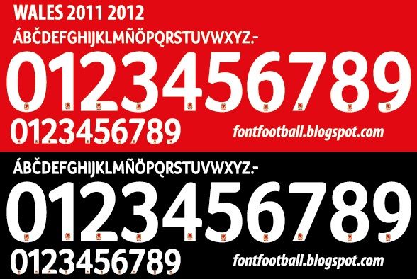 Font Vector Wales 2011 2012 kit_0