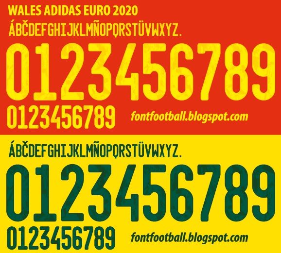 Font Vector Wales Euro 2020 2021 kit_0
