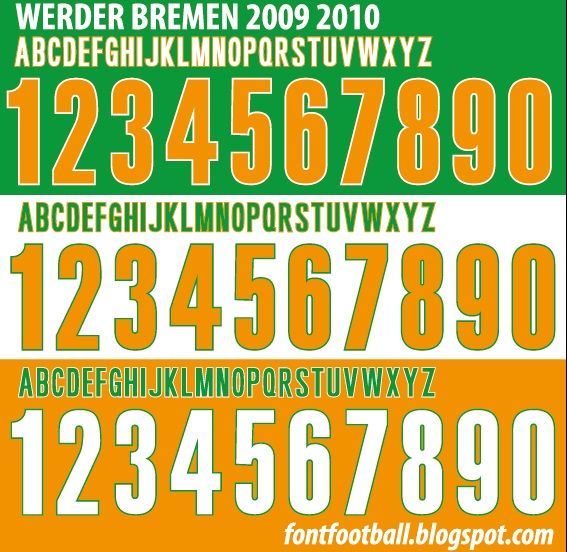 Font Vector Werder Bremen 2009 2010 kit_0
