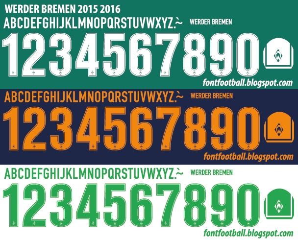 Font Vector Werder Bremen 2015 2016 kit_0