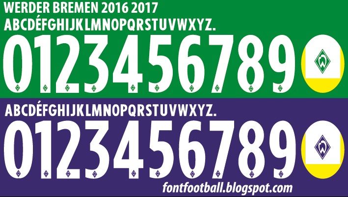 Font Vector Werder Bremen 2016 2017 kit_0