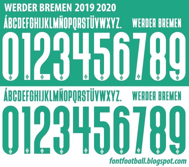 Font Vector Werder Bremen 2019 2020 kit_0