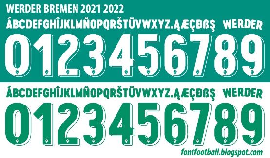 Font Vector Werder Bremen 2021 2022 kit_0