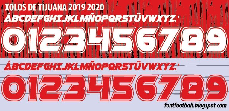 Font Vector Xolos De Tijuana 2019 2020 kit_0