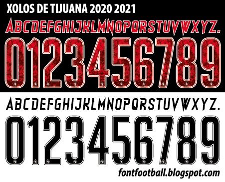 Font Vector Xolos De Tijuana 2020 2021 kit_0