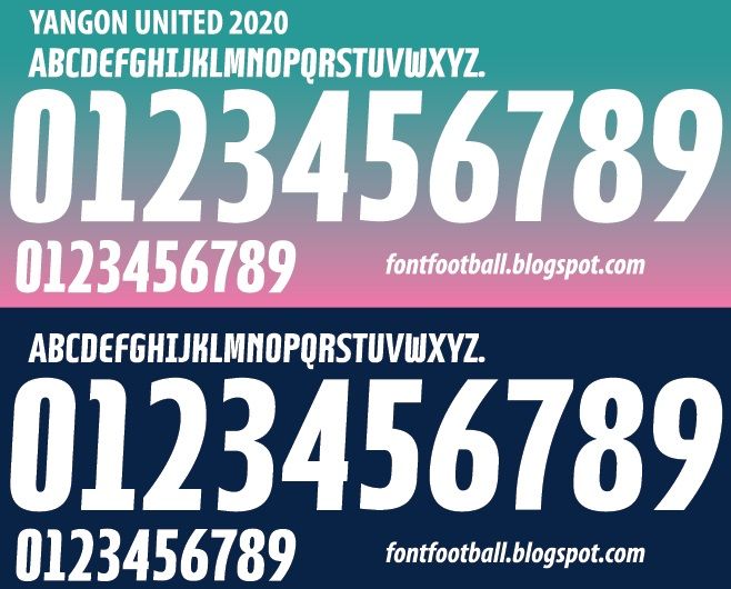 Font Vector Yangon United 2020 kit_0