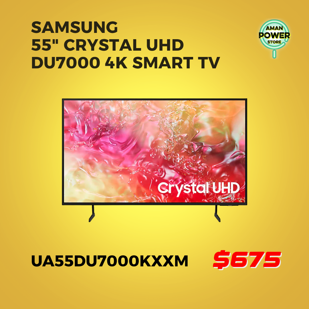SAMSUNG 55" CRYSTAL UHD DU7000 4K SMART TV (UA55DU7000KXXM)_0