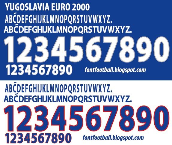 Font Vector Yugoslavia Euro 2000 kit_0