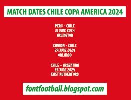 MDT Match Dates Detail on Shirt Chile Copa America 2024 Vector_0