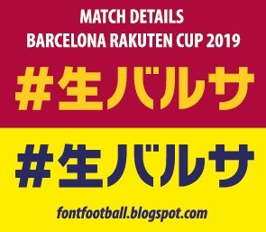MDT Match Dates on Shirt Barcelona Rakuten Cup 2019 Vector_0