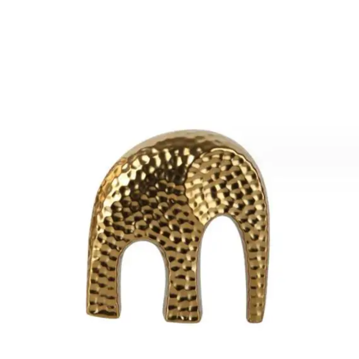 Pajangan Patung Gajah Dekorasi Fengshui Rumah Kantor Mewah Premium Keramik Dilapisi Warna Emas Polkadot Hadiah_6