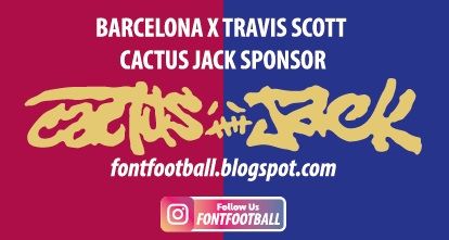 Patch Badge Barcelona x Travis Scott Cactus Jack Logo Sponsor Vector_0