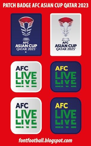Patch Badge AFC Asian Cup Qatar 2023 Vector_0