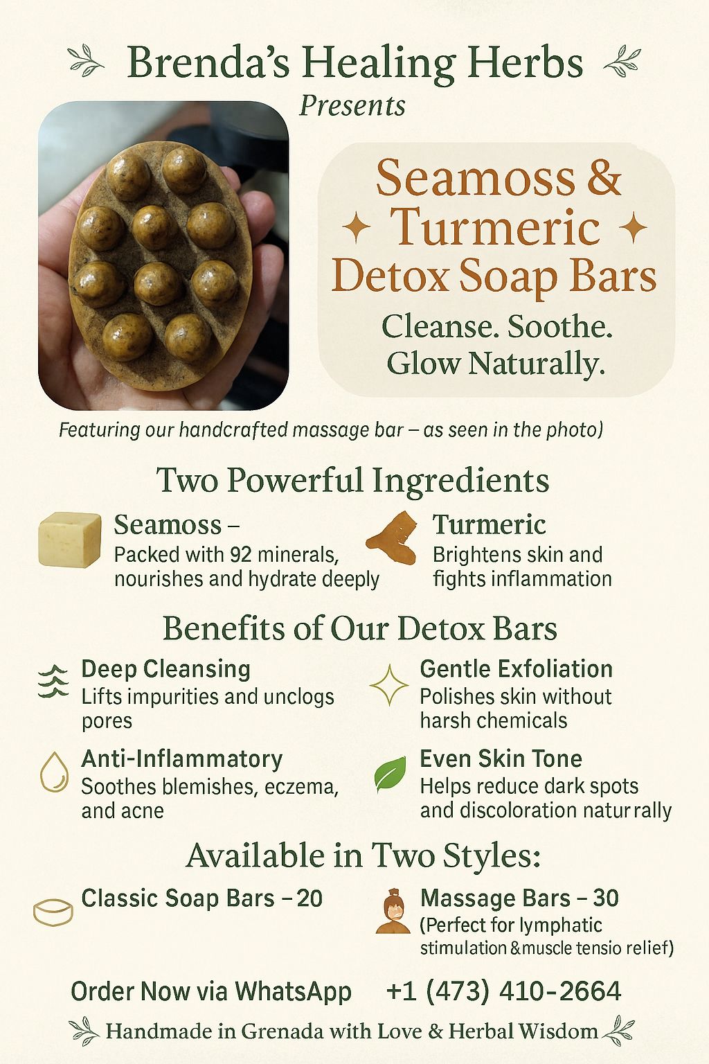Seamoss & Turmeric Detox Soap Bar _1