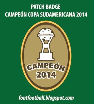 Patch Badge Campeón Copa Sudamericana 2014 Vector_0