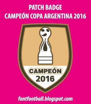 Patch Badge Campeón Copa Argentina 2016 Vector_0
