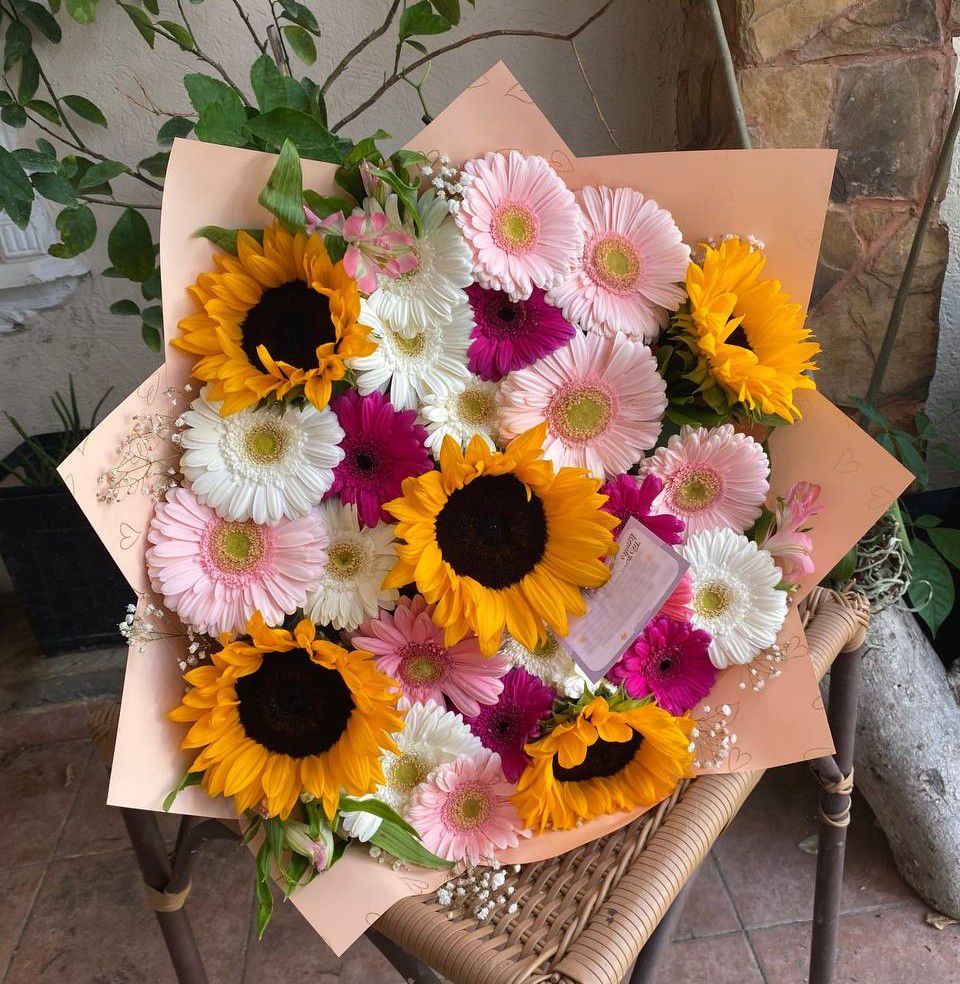 Gerberas con girasoles_1