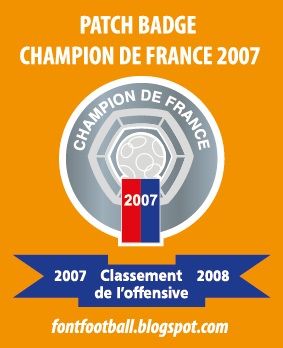 Patch Badge Champion de France 2007 Vector_0