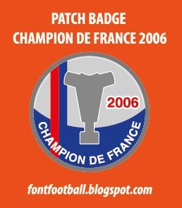Patch Badge Champion de France 2006 Vector_0