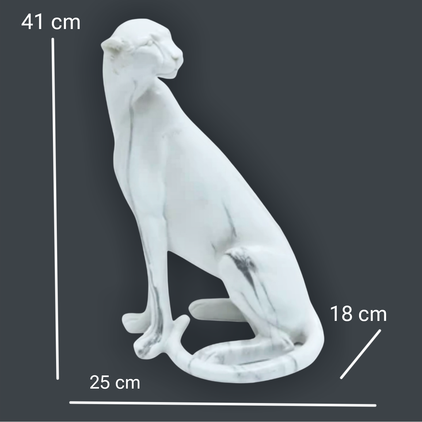 Pajangan Patung Shio Macan Jaguar Marble Premium Dekorasi Kantor Ruangan Rumah Kamar Tidur Fengshui Keberanian Dekorasi Pajangan Kreatif Modern_3