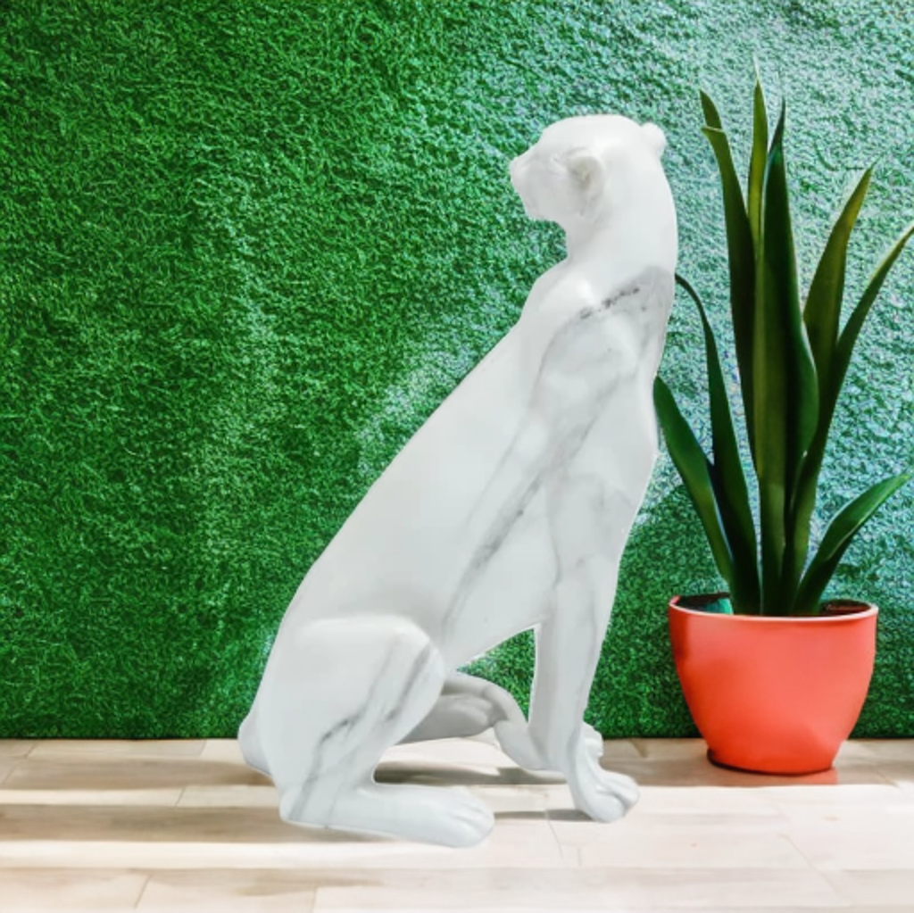 Pajangan Patung Shio Macan Jaguar Marble Premium Dekorasi Kantor Ruangan Rumah Kamar Tidur Fengshui Keberanian Dekorasi Pajangan Kreatif Modern_6