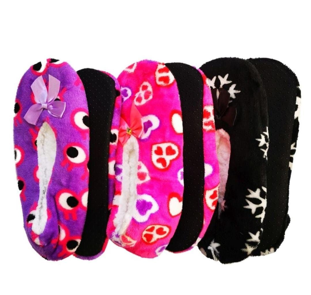 Ladies Fluffy Indoor Slippers_2