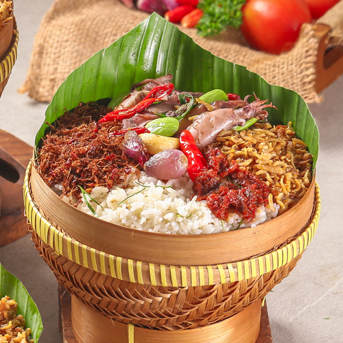 Nasi Bakul Cumi Petai_0