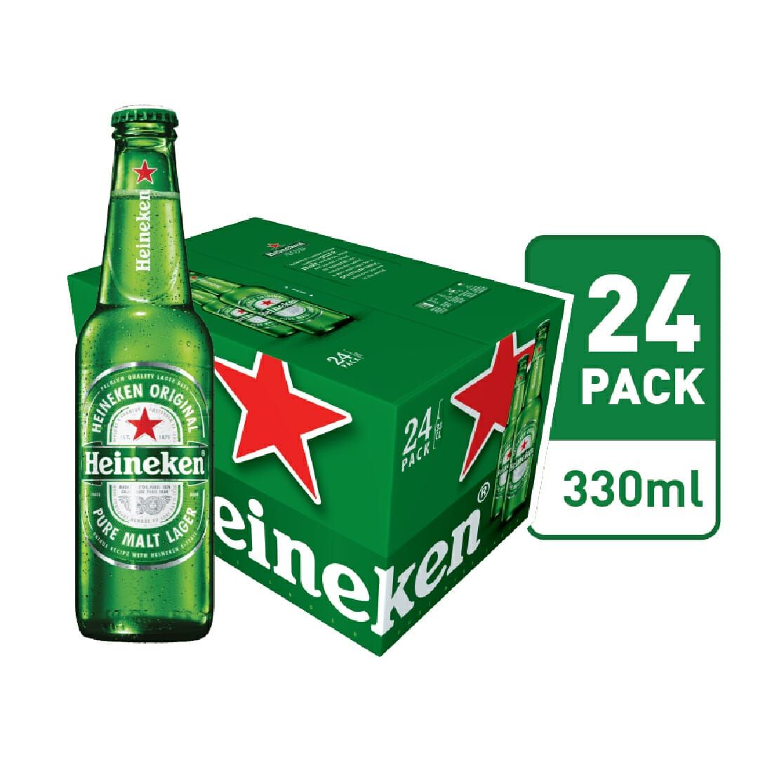Heineken Pint  (ដប) 330ml x 24 (Case)_0