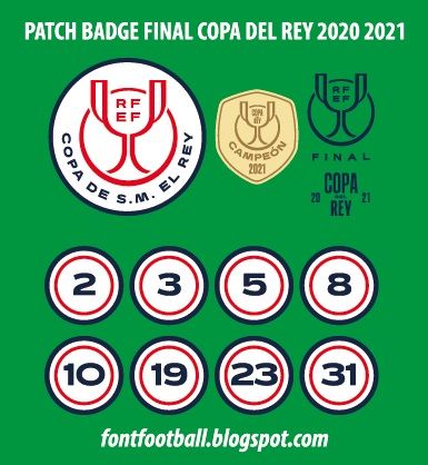 Patch Badge Final Copa del Rey 2020 2021 Vector kit_0