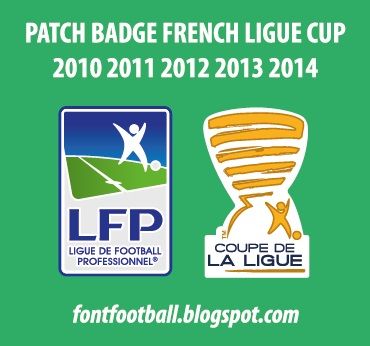 Patch Badge French Ligue Cup 2010 2011 2012 2013 2014 Vector_0