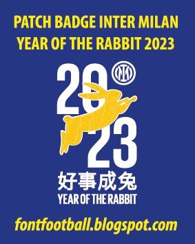 Patch Badge Inter Milan Year of Rabbit 2023 Vector_0