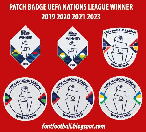 Patch Badge Nations League Winner 2019 2020 2021 2023 Vector_0