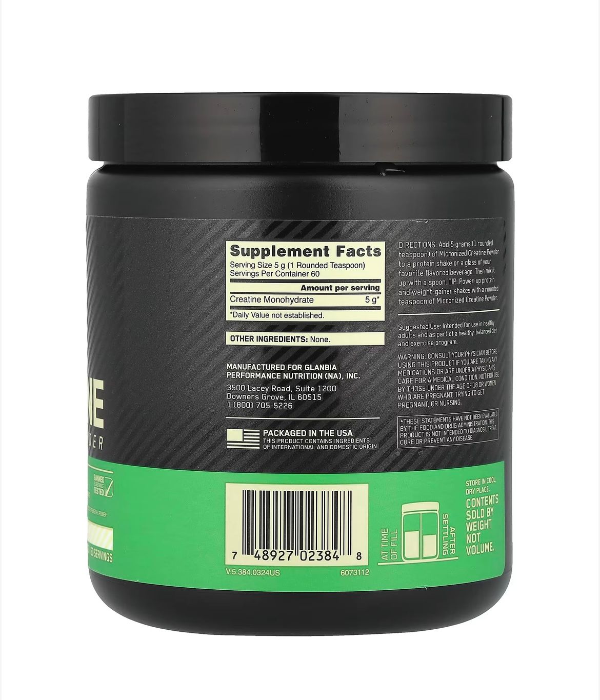 ON MICRONIZED CREATINE POWDER 300G_1