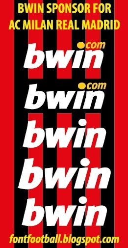 Sponsor Bwin.com Bwin AC Milan Real Madrid Vector_0
