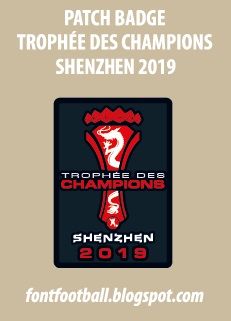 Patch Badge Trophée des Champions Shenzhen 2019 Vector_0