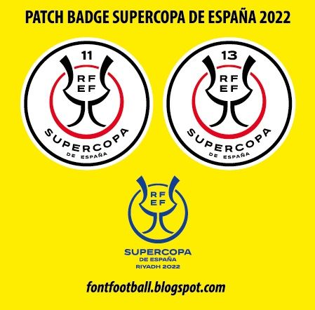 Patch Badge Supercopa de España 2022 Vector kit_0