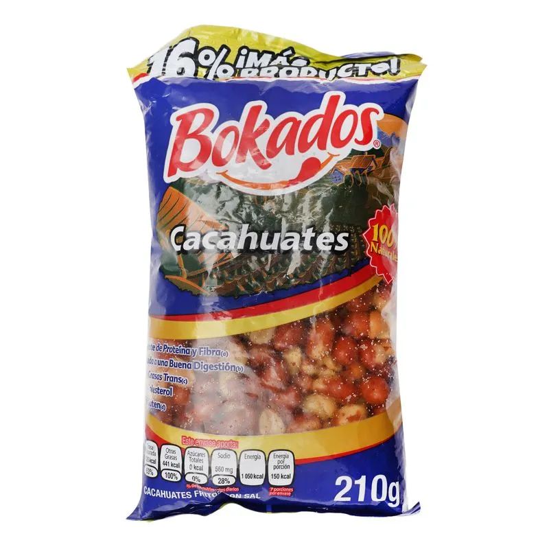 Cacahuate Salado Bokados 210 Gr._0