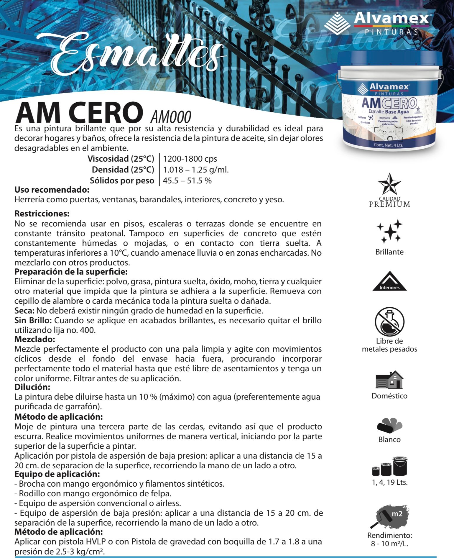 Pintura esmalte base agua Pinturama Lt_1