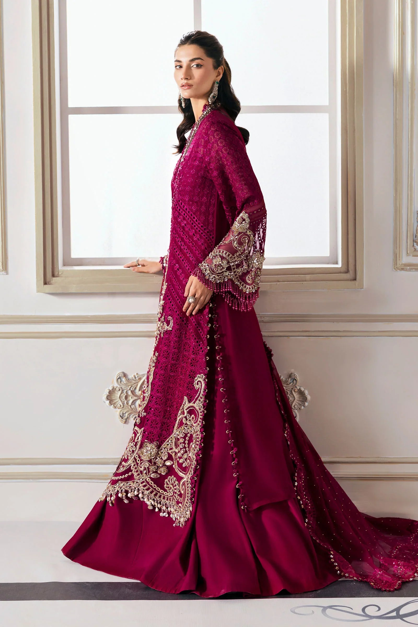 Embroidered Chiffon Suit | BD-3003_10