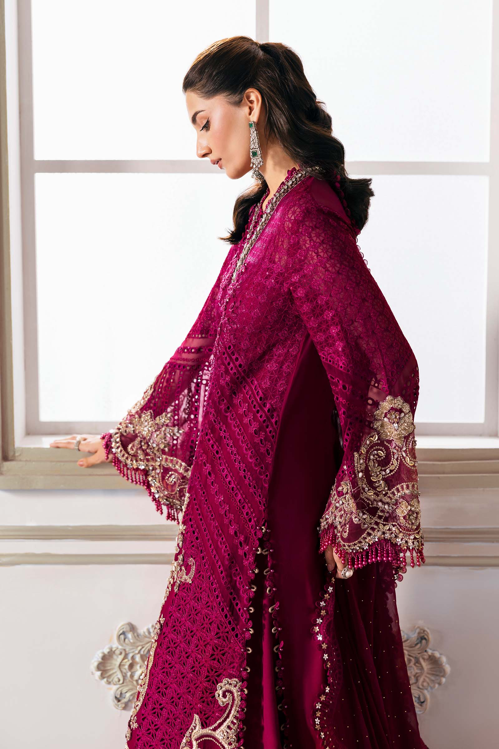 Embroidered Chiffon Suit | BD-3003_2