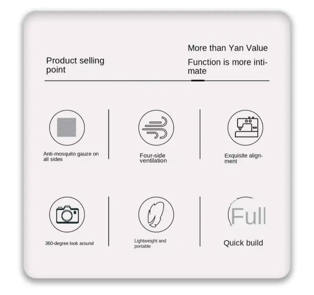 Outdoor Camping Mesh Tent  _5