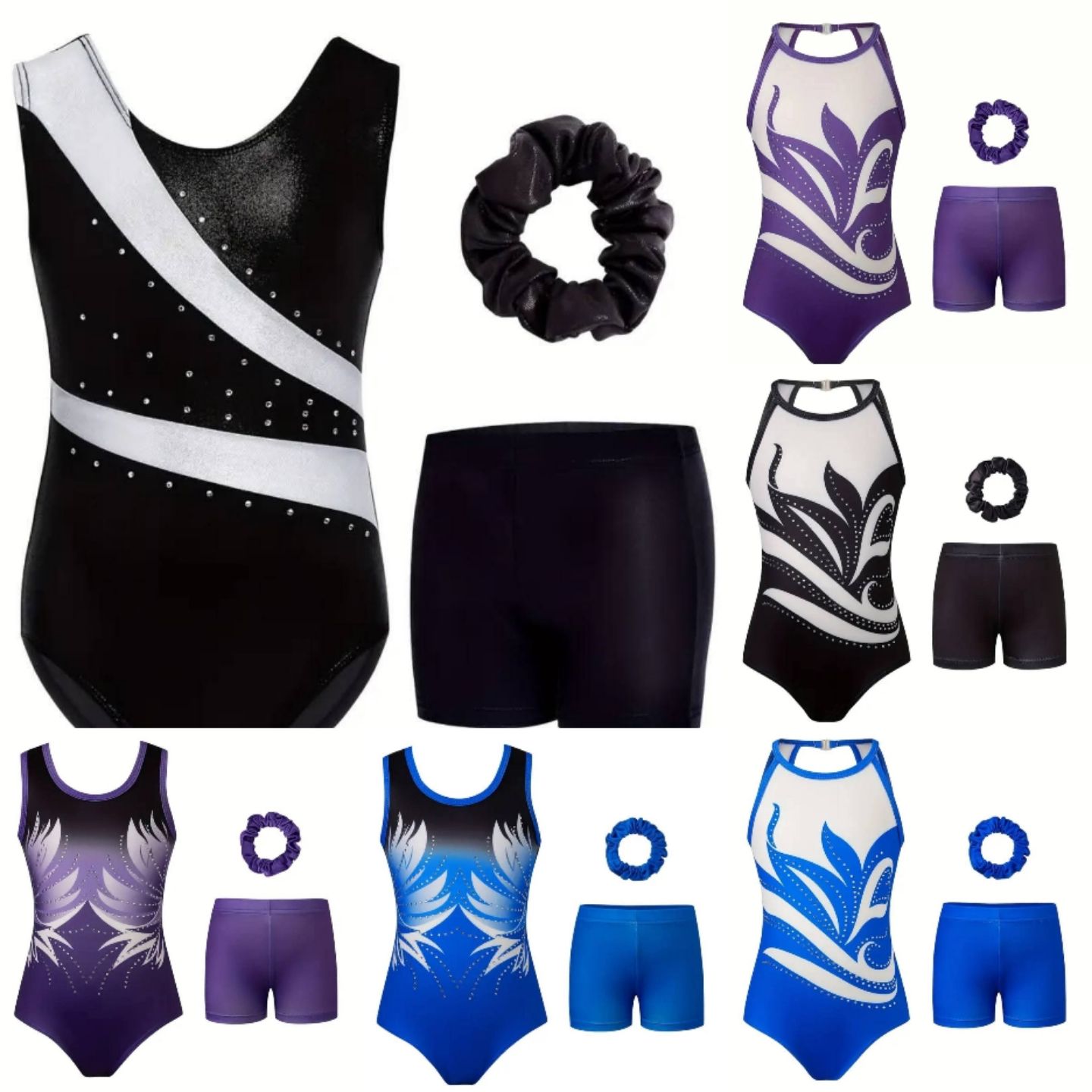 3 Piece Gymnastics / Dancer Leotard_1