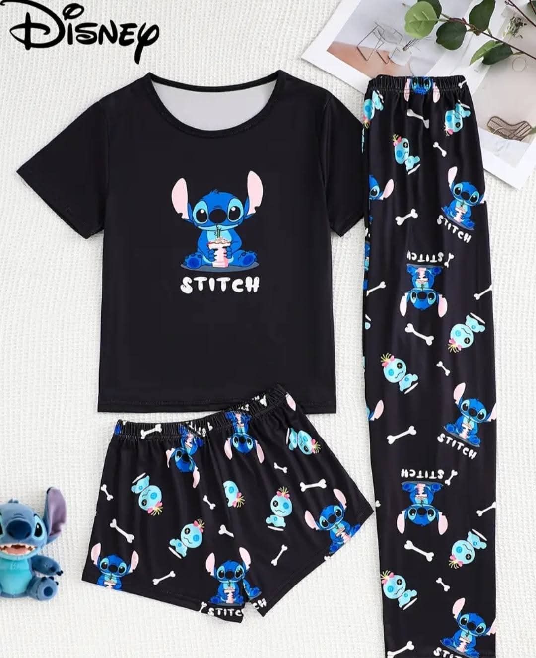 Ladies 3 Piece PJ Sets_0