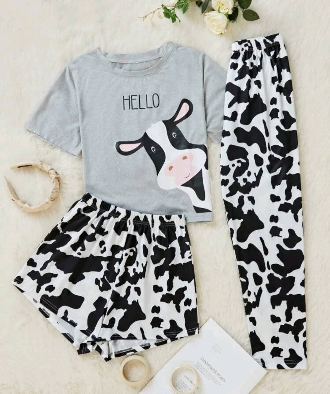 Ladies 3 Piece PJ Sets_5