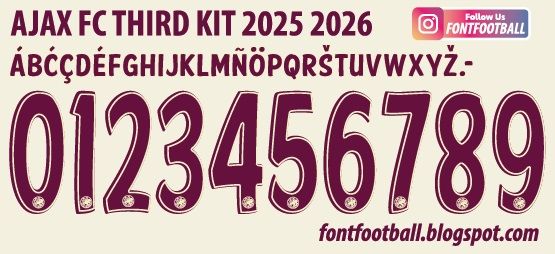 Font Vector Ajax FC 3rd Third 2025 2026 Shirt_0