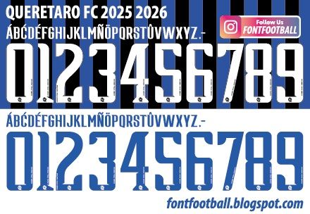 Font Vector Querétaro FC 2025 2026 Shirt_0