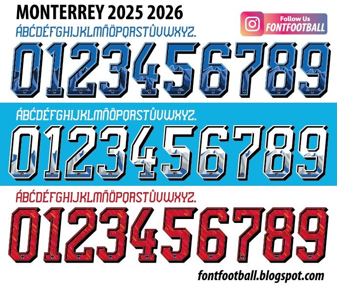 Font Vector Monterrey 2025 2026 Shirt_0
