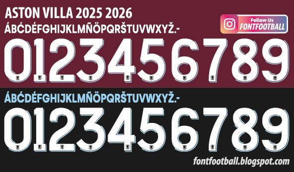Font Vector Aston Villa 2025 2026 Shirt_0
